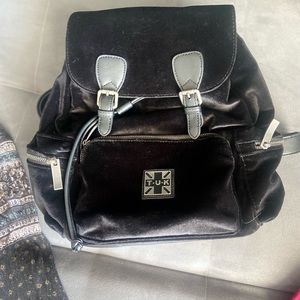 T.U.K velvet backpack